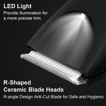 Load image into Gallery viewer, COREYKIN Body Hair Trimmer for Men - Electric Groin Pubic Hair Ball Trimmer, Men Shaver, Beard Trimmer, Waterproof Wet Dry Male Razor, with USB Recharge Standing Dock