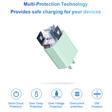 Load image into Gallery viewer, iPhone 14 13 12 11 Super Fast Charger-20W PD Type C Power Wall Charger with 6FT Charging Cable Compatible with iPhone 14/14 Pro Max/13/13 Mini/13 Pro/13 Pro Max/12/12 Pro/iPad Air-Green