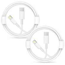 Load image into Gallery viewer, iPhone Fast Charger Lightning Cable-Apple MFi Certified-2-Pack USB-C to Lightning Cable-6Ft-Fast Charging Compatible with iPhone 13/13pro 12/12 Mini/12 Pro/12 Pro Max/11 Pro/11 Pro Max/XR/X iPad