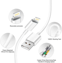 Load image into Gallery viewer, iPhone 14 13 12 11 Charger-Lightning Cable to USB-Apple MFi Certified-2-Pack Fast Wall Charger Cable Compatible with iPhone 14/14Pro/13/13 Pro/12/12Pro/XS/Max/XR/X/8/8 Plus iPad