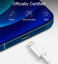 Load image into Gallery viewer, USB C to Lightning Cable 【Apple MFi Certified】iPhone Fast Charging Cable (2Pack 6.6Ft) Compatible with iPhone 12/12 Pro/12 Pro Max/11/11 Pro Max/XS/XR/X/8/8Plus, iPad, AirPods Pro and More