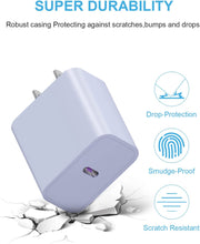 Load image into Gallery viewer, [5 Pack] USB C Wall Charger, iPhone Charger Block 20W PD Power Adapter Compatible iPhone 14/14 Pro/14 Pro Max/14 Plus/13 12 11 Pro Max/Mini/Xs Max/XR/X, iPad Pro/Mini, Google Pixel 5/4/3 - Mixed Color
