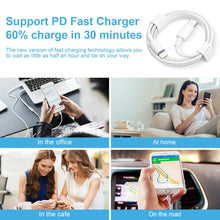 Load image into Gallery viewer, 【Apple MFi Certified】 iPhone 14 13 12 11 Fast Charger 10FT Long Fast Charging Cable with 20W USB C Charger Block for iPhone 14/14 Pro/14 Pro Max/14 Plus/13/12/11/Pro/Pro Max/Mini/Xs Max/XR/X, iPad
