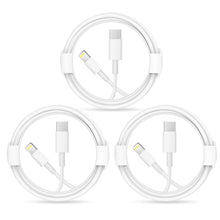 Load image into Gallery viewer, iPhone Fast Charger Lightning Cable-Apple MFi Certified-3-Pack USB-C to Lightning Cable-6Ft-Fast Charging Compatible with iPhone14/14 Plus/14 Pro/14 Pro Max/13/13pro/12/12 Pro/12 Pro Max/11/iPad
