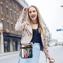 Load image into Gallery viewer, JUCKDEKE 1 PACK Clear Purse Stadium Approved-Clear bag Crossbody Bag with Adjustable Strap for Concerts Sport
