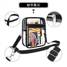 Load image into Gallery viewer, JUCKDEKE 1 PACK Clear Purse Stadium Approved-Clear bag Crossbody Bag with Adjustable Strap for Concerts Sport
