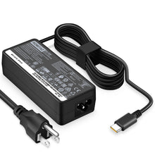 Load image into Gallery viewer, USB C Laptop Charger 65W 45W for Lenovo Chromebook 100e 300e 500e C330 S330-ThinkPad T480 T480s T580 T580s E480 E580 Yoga A485 T490S T590 C930 C940 13 IdeaPad 730s AC Adapter Power Supply
