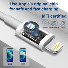 Load image into Gallery viewer, iPhone Fast Charger Lightning Cable-Apple MFi Certified-2-Pack USB-C to Lightning Cable-6Ft-Fast Charging Compatible with iPhone 13/13pro 12/12 Mini/12 Pro/12 Pro Max/11 Pro/11 Pro Max/XR/X iPad
