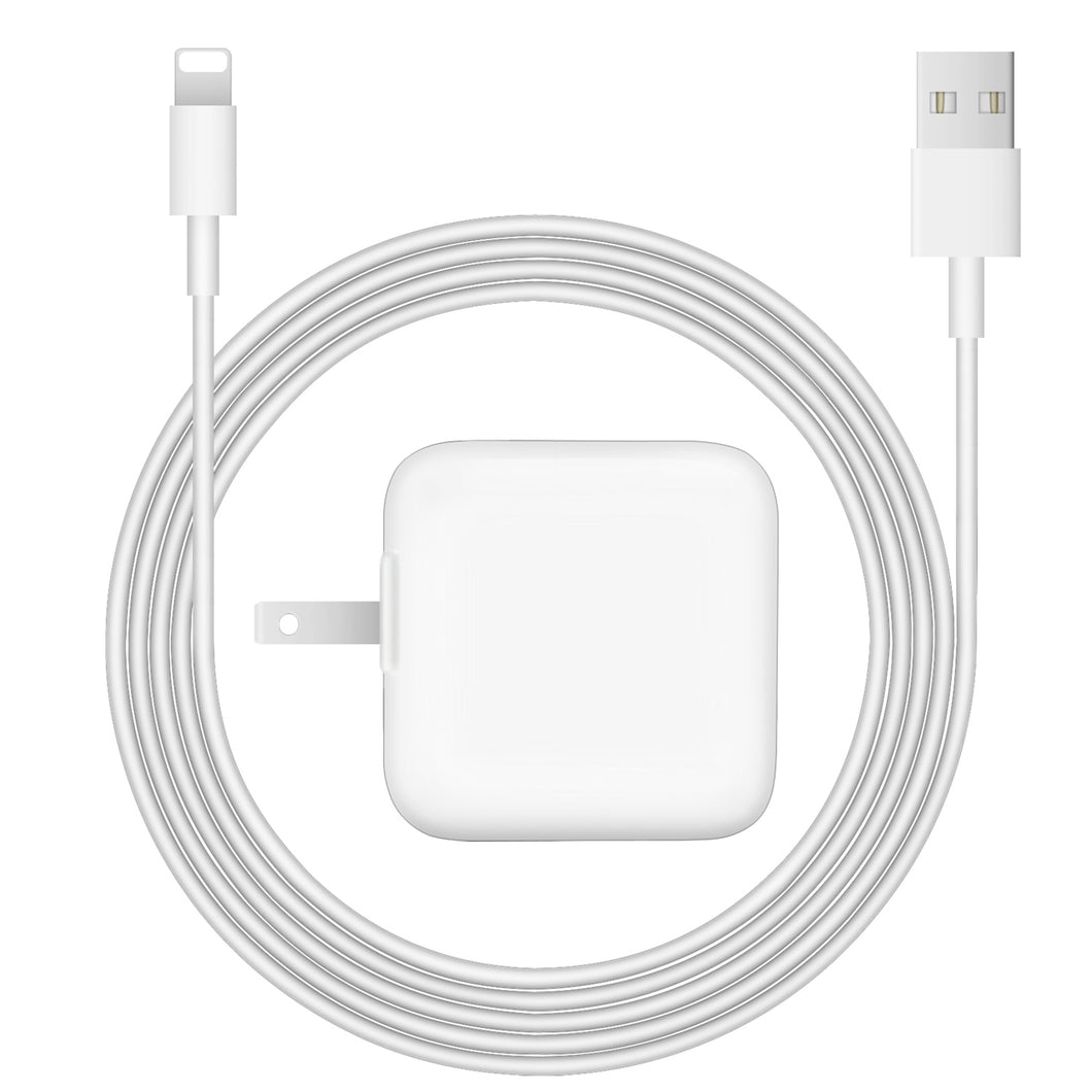 iPhone 14 13 12 11 Charger iPad Charger-Apple MFI Certified-12W USB Wall Charger Foldable Portable Travel Plug with USB Charging Cable Compatible with iPhone, iPad, iPad Mini, iPad Air 1/2/3, Airpod