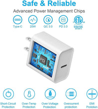 Load image into Gallery viewer, iPhone 14 13 12 11 Fast Charger-Apple MFi Certified-20W PD Type C Power Wall Charger with 6FT Charging Cable Compatible with iPhone 14/14 Pro Max/13/13 Mini/13 Pro/13 Pro Max/12/12 Pro/iPad Air
