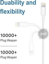 Load image into Gallery viewer, iPhone 14 13 12 11 Charger-Lightning Cable to USB-Apple MFi Certified-2-Pack Fast Wall Charger Cable Compatible with iPhone 14/14Pro/13/13 Pro/12/12Pro/XS/Max/XR/X/8/8 Plus iPad
