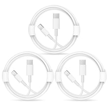 Load image into Gallery viewer, iPhone Fast Charger Cable【Apple MFi Certified】3-Pack USB-C to Lightning Fast Charging Cable(6.6Ft) Compatible with iPhone 12/12 Mini/12 Pro/12 Pro Max/11/11 Pro/11 Pro Max/Xs Max/XR/X, iPad and More
