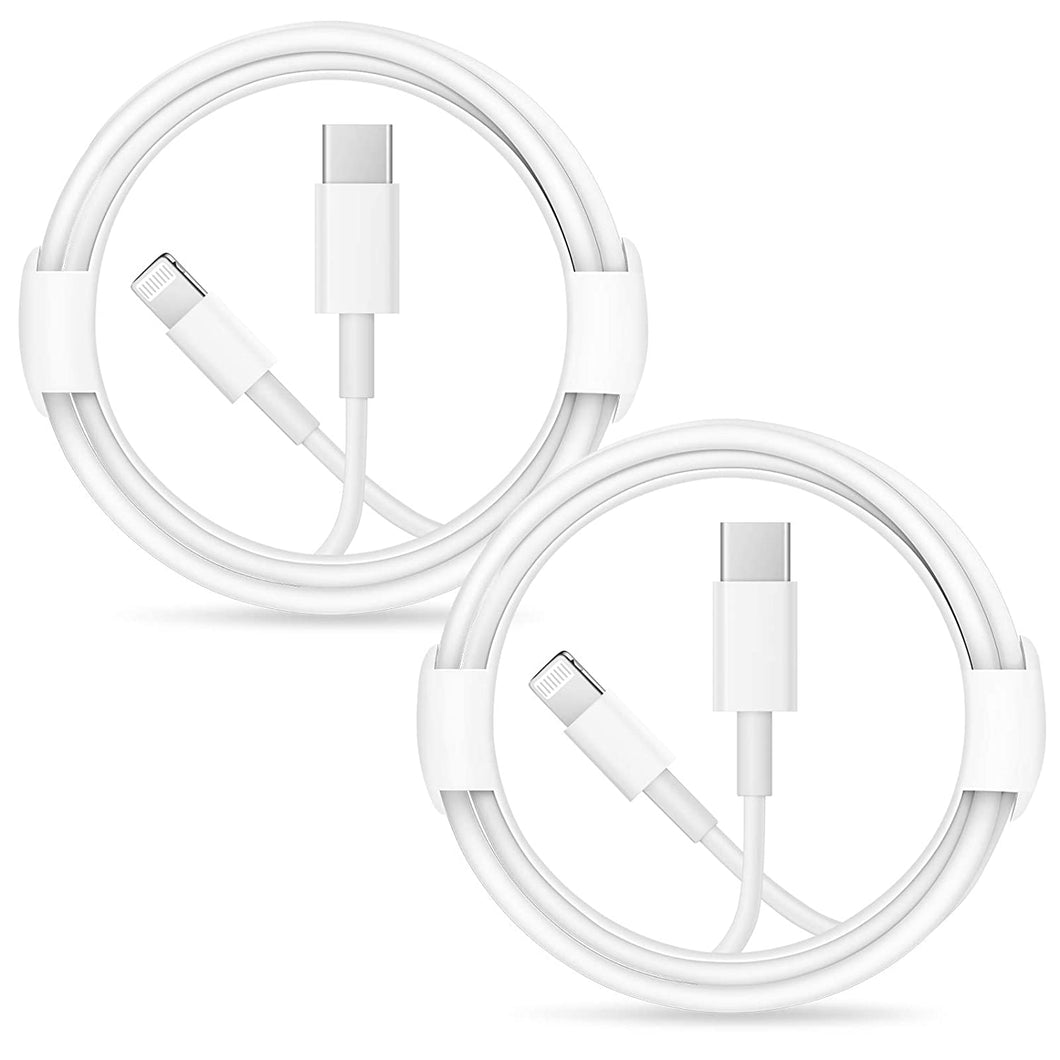 USB C to Lightning Cable 【Apple MFi Certified】iPhone Fast Charging Cable (2Pack 6.6Ft) Compatible with iPhone 12/12 Pro/12 Pro Max/11/11 Pro Max/XS/XR/X/8/8Plus, iPad, AirPods Pro and More