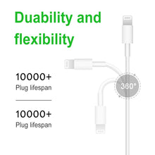 Load image into Gallery viewer, iPhone Fast Charger Cable【Apple MFi Certified】3-Pack USB-C to Lightning Fast Charging Cable(6.6Ft) Compatible with iPhone 12/12 Mini/12 Pro/12 Pro Max/11/11 Pro/11 Pro Max/Xs Max/XR/X, iPad and More
