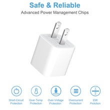 Load image into Gallery viewer, iPhone Charger【Apple MFi Certified 】[2-Pack] USB Wall Charger Block and 6FT USB to Lightning Fast Charging Cable Compatible with iPhone 14/14 Pro/14 Pro Max/14 Plus/13/12/11/Mini/XS/Max/XR/X/8/7/SE
