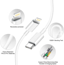 Load image into Gallery viewer, iPad Charger iPhone Charger-Apple MFi Certified-12W USB Wall Charger Foldable Portable Travel Plug with USB Charging Cable Compatible with iPhone, iPad, iPad Mini, iPad Air 1/2/3, Airpod
