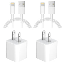 Load image into Gallery viewer, iPhone Charger-Apple MFi Certified-Lightning Cable to USB 2-Pack Fast Wall Charger Cable Compatible with iPhone 13/13Pro/12/12 Pro/11/11Pro/XS/Max/XR/X/8/8 Plus iPad
